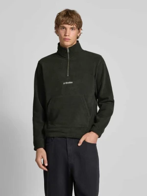 Sweter z polaru z kieszenią kangurką model ‘SOHO HALFZIP FLEECE’ jack & jones