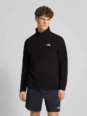 Sweter z polaru z kołnierzem zapinanym Model 'GLACIER' The North Face Czarny