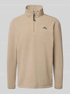 Sweter z polaru z wyhaftowanym logo i stójką Superdry