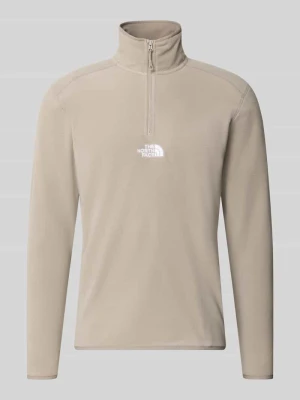 Sweter z polaru z wyhaftowanym logo The North Face Kamienny
