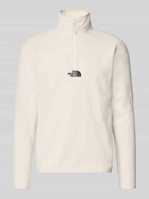 Sweter z polaru z wyhaftowanym logo The North Face Złamany biały