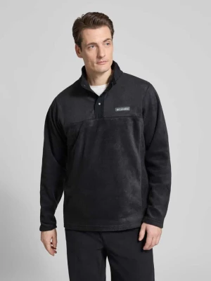 Sweter z polaru ze stójką i detalem z logo Columbia
