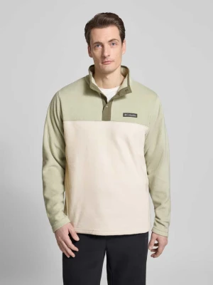 Sweter z polaru ze stójką i detalem z logo Columbia