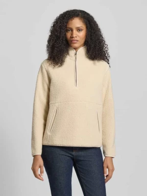 Sweter z polaru ze stójką i wpuszczanymi kieszeniami model ‘BODIL’ Soyaconcept