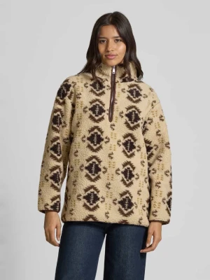 Sweter z polaru ze stójką model ‘Cillan Pile Jacket’ b.Young