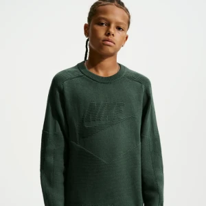 Sweter z półokrągłym dekoltem dla dużych dzieci Nike - Zieleń