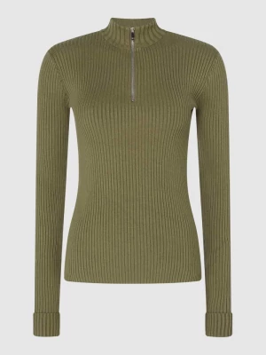 Sweter z prążkowaną fakturą model ‘Alison’ EDITED