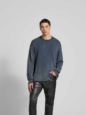 Sweter z prążkowanym ściągaczem Diesel Niebieski