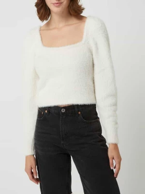 Sweter z prostokątnym dekoltem model ‘Piumo’ Only