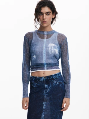 Sweter w stylu dżinsowym Desigual