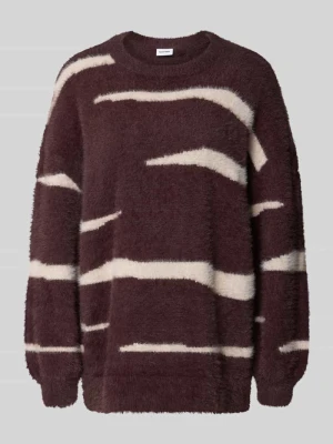 Sweter z dzianiny z okrągłym dekoltem model 'HEIDI' Noisy May