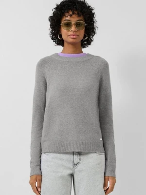 Sweter z raglanowymi rękawami QS szary