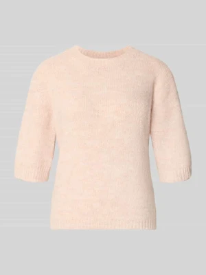 Sweter z rękaw o dł. 1 / 2 model 'SUTTON' Noisy May Beżowy