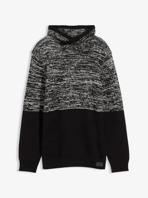Sweter z szalowym kołnierzem bonprix