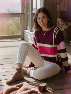 Sweter z wełną Creative Code S/M