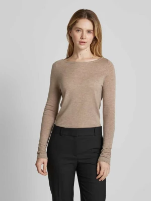 Sweter z wełny z dekoltem w łódkę Christian Berg Woman Selection