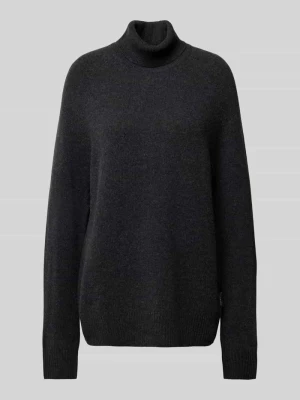 Sweter z wełny z detalem z logo CK Calvin Klein