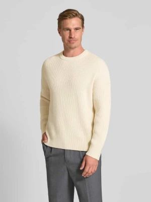 Sweter z wełny z fakturowanym wzorem model ‘BJORN’ ANNARR