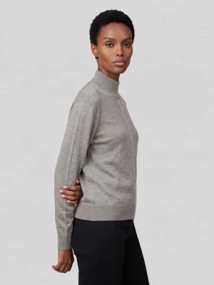 Sweter z wełny z szwem w kontrastowym kolorze Calvin Klein