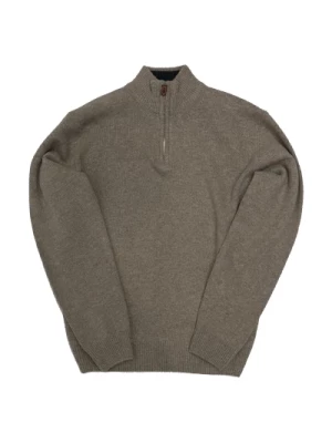 Sweter z wełny z zamkiem - Beige Marcotrevise-Llg21 Cala 1789