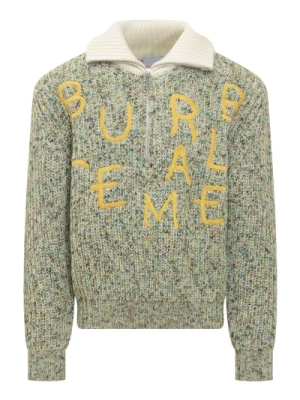 Sweter z wełny z zamkiem Bluemarble