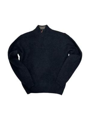 Sweter z wełny z zamkiem - Szary Cala 1789