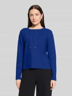 Sweter z wiązanym detalem ze sznurka Betty Barclay Królewski niebieski