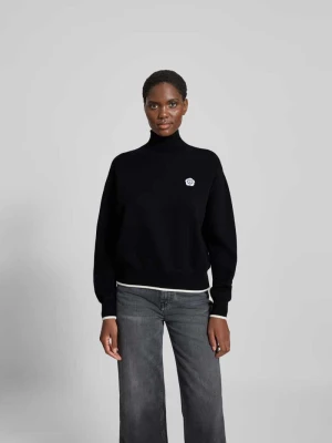 Sweter z wyhaftowanym logo Kenzo Czarny