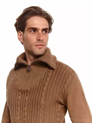 Sweter z wysoką stójką TOP SECRET