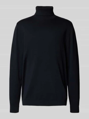 Sweter z wywijanym kołnierzem i prążkowanymi ściągaczami jack & jones