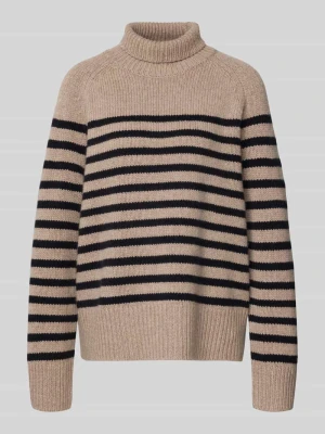 Sweter z wywijanym kołnierzem o kroju oversized z mieszanki wełny i kaszmiru Tommy Hilfiger