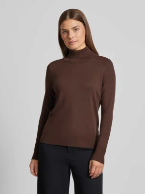 Sweter z wywijanym kołnierzem o kroju regular fit z wiskozą Christian Berg Woman