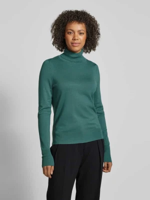 Sweter z wywijanym kołnierzem o kroju regular fit z wiskozą Christian Berg Woman