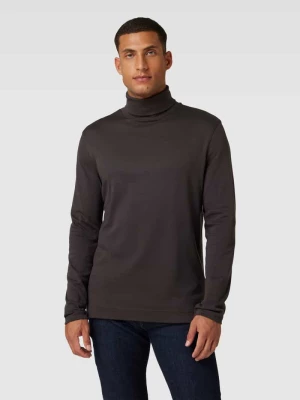 Sweter z wywijanym kołnierzem w jednolitym kolorze Christian Berg Men