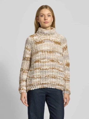 Sweter z wywijanym kołnierzem z dodatkiem wełny z alpaki Smith and Soul
