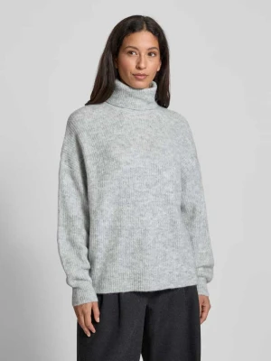 Sweter z wywijanym kołnierzem z efektem melanżu Rich & Royal