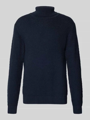 Sweter z wywijanym kołnierzem z prążkowanymi wykończeniami MCNEAL