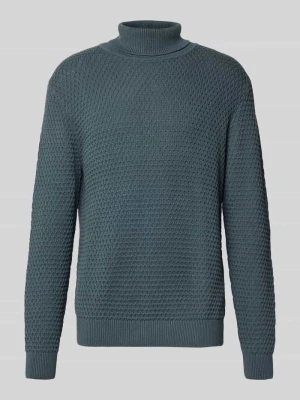 Sweter z wywijanym kołnierzem z prążkowanymi wykończeniami MCNEAL