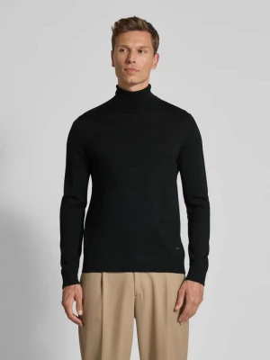 Sweter z wywijanym kołnierzem z wełny merino model ‘Donte’ JOOP! Collection