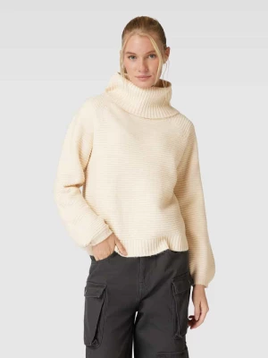 Sweter z wywijanym kołnierzemz bufiastymi rękawami model ‘ALLIE LIFE’ Only