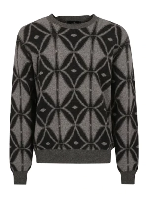 Sweter z Wzorem Intarsia Etro