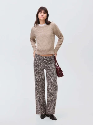 Sweter ze ściegiem na zamek brązowy - Teen - - MANGO TEEN