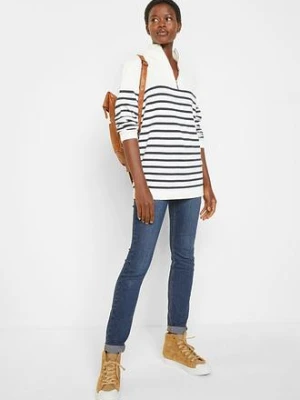 Sweter ze stójką bonprix