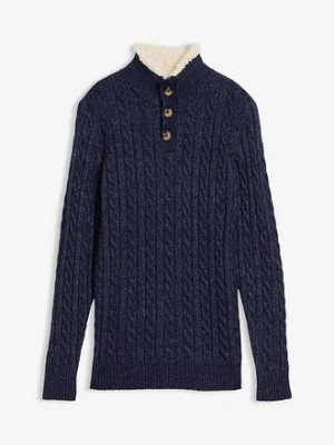 Sweter ze stójką bonprix