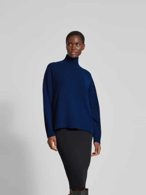 Sweter ze stójką Victoria Beckham Granatowy