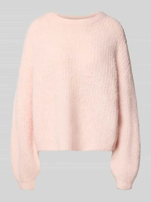 Sweter ze strukturą powierzchni model 'CARMEN' Vero Moda Różowy