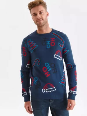Sweter ze świątecznym motywem TOP SECRET