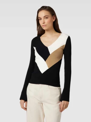 Sweter ze wzorem w paski model ‘Fritzie’ BOSS Black Women