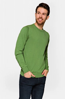 Sweter Zielony Bawełniany Keegan Lancerto