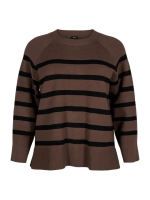 Sweter Zizzi brązowy